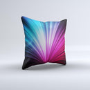 Swirly HD Pink & Blue Lines  Ink-Fuzed Decorative Throw Pillow