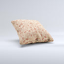 Tan & Brown Vintage Deer Collage Ink-Fuzed Decorative Throw Pillow