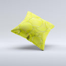 Tennis Ball Overlay  Ink-Fuzed Decorative Throw Pillow