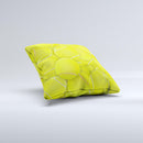 Tennis Ball Overlay  Ink-Fuzed Decorative Throw Pillow