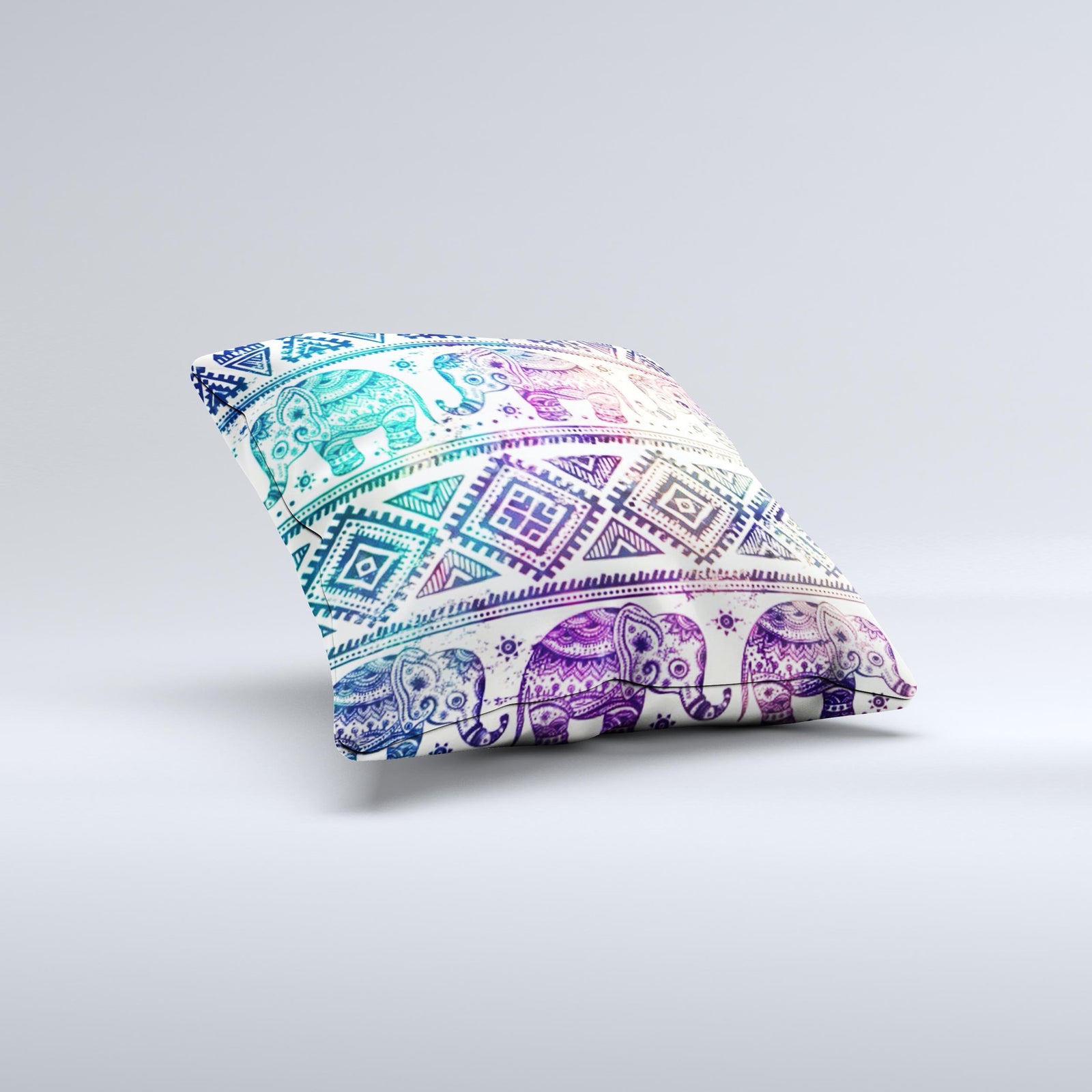 Red Aztec Elephant Pattern Print Premium Home Slippers