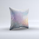 The Tie Dye Unfocused Glowing Orbs of Light ink-Fuzed Decorative Throw Pillow