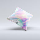 Tie Dyed Bright Texture  Ink-Fuzed Decorative Throw Pillow