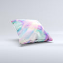 Tie Dyed Bright Texture  Ink-Fuzed Decorative Throw Pillow