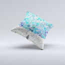The Tiled Paint ink-Fuzed Decorative Throw Pillow