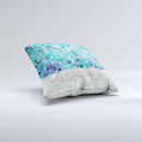 The Tiled Paint ink-Fuzed Decorative Throw Pillow