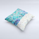The Tiled Paint ink-Fuzed Decorative Throw Pillow