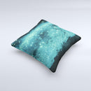 Trendy Green Space Surface  Ink-Fuzed Decorative Throw Pillow