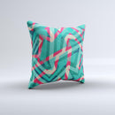 The Trippy Retro Pattern ink-Fuzed Decorative Throw Pillow