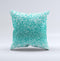 The Turquoise Unfocused Glimmer ink-Fuzed Decorative Throw Pillow