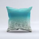 Under The Sea Scenery Ink-Fuzed Decorative Throw Pillow