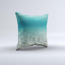 Under The Sea Scenery Ink-Fuzed Decorative Throw Pillow