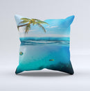 The Underwater Reef ink-Fuzed Decorative Throw Pillow