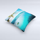 The Underwater Reef ink-Fuzed Decorative Throw Pillow