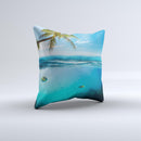 The Underwater Reef ink-Fuzed Decorative Throw Pillow