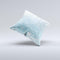 The Unfocused Abstract Blue Rain ink-Fuzed Decorative Throw Pillow