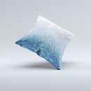 The Unfocused Blue Orbs of Light ink-Fuzed Decorative Throw Pillow