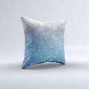 The Unfocused Blue Orbs of Light ink-Fuzed Decorative Throw Pillow