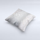 The Unfocused Grayscale Glimmering Orbs of Light ink-Fuzed Decorative Throw Pillow