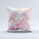 Unfocused Pink Abstract Lights  Ink-Fuzed Decorative Throw Pillow