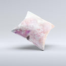 Unfocused Pink Abstract Lights  Ink-Fuzed Decorative Throw Pillow