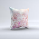 Unfocused Pink Abstract Lights  Ink-Fuzed Decorative Throw Pillow
