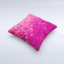 Unfocused Pink Glimmer  Ink-Fuzed Decorative Throw Pillow