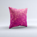 Unfocused Pink Glimmer  Ink-Fuzed Decorative Throw Pillow