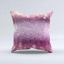 The Unfocused Pink Sparkling Orbs ink-Fuzed Decorative Throw Pillow