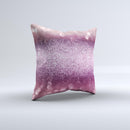 The Unfocused Pink Sparkling Orbs ink-Fuzed Decorative Throw Pillow
