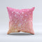 The Unfocused Pink and Gold Orbs ink-Fuzed Decorative Throw Pillow