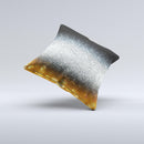 The Unfocused Silver Sparkle with Gold Orbs ink-Fuzed Decorative Throw Pillow