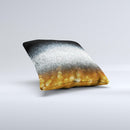 The Unfocused Silver Sparkle with Gold Orbs ink-Fuzed Decorative Throw Pillow
