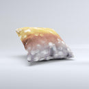 The Unfocused Silver and Gold Glowing Orbs of Light ink-Fuzed Decorative Throw Pillow