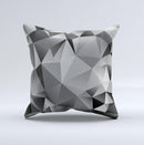 Vector Black & White Abstract Connect Pattern Ink-Fuzed Decorative Throw Pillow