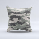 Vector Camouflage Pattern  Ink-Fuzed Decorative Throw Pillow