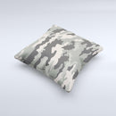 Vector Camouflage Pattern  Ink-Fuzed Decorative Throw Pillow