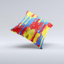Vector Paint Drips  Ink-Fuzed Decorative Throw Pillow