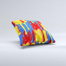Vector Paint Drips  Ink-Fuzed Decorative Throw Pillow