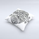 The Vector Sacred Elephant ink-Fuzed Decorative Throw Pillow