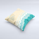 Vector SeaShore  Ink-Fuzed Decorative Throw Pillow