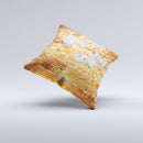 Vibrant Brick Wall  Ink-Fuzed Decorative Throw Pillow