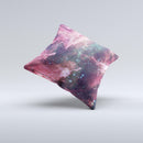 The Vibrant Deep Space ink-Fuzed Decorative Throw Pillow