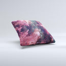 The Vibrant Deep Space ink-Fuzed Decorative Throw Pillow