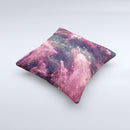 The Vibrant Deep Space ink-Fuzed Decorative Throw Pillow