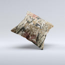 Vibrant Real Woods Camouflage V2  Ink-Fuzed Decorative Throw Pillow