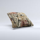Vibrant Real Woods Camouflage V2  Ink-Fuzed Decorative Throw Pillow