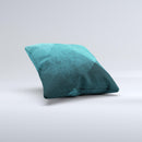 Vinatge Blue Overlapping Cubes Ink-Fuzed Decorative Throw Pillow