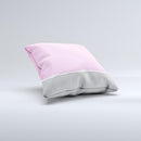 Vintage Gray & Pink Texture  Ink-Fuzed Decorative Throw Pillow
