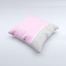 Vintage Gray & Pink Texture  Ink-Fuzed Decorative Throw Pillow